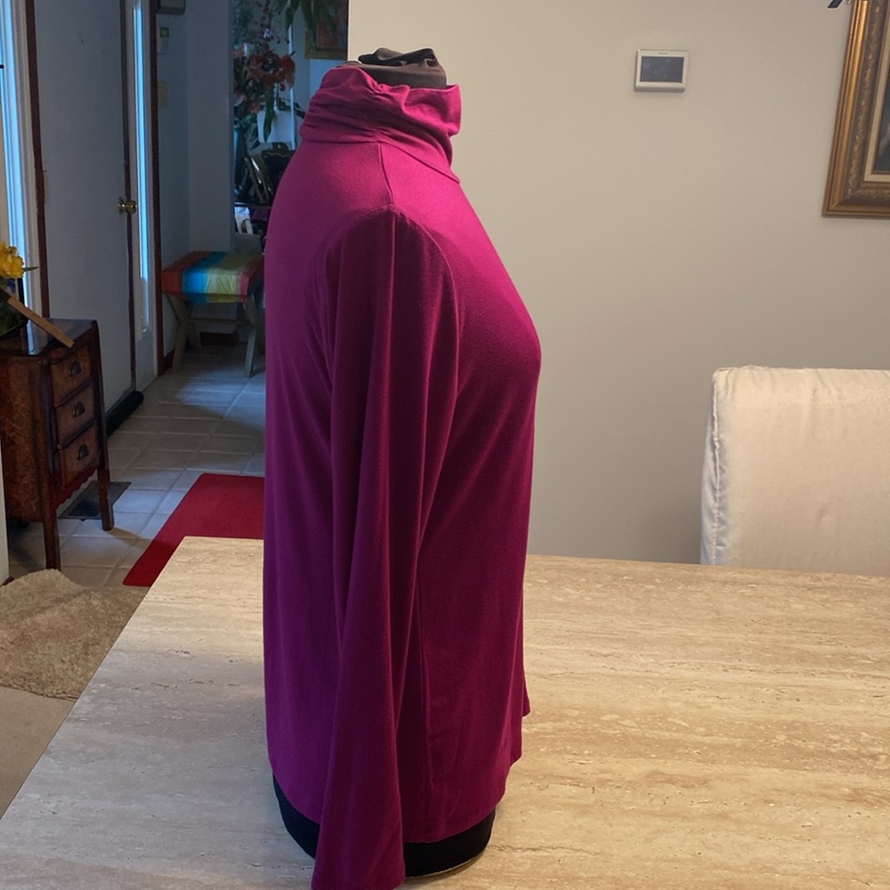 NWOT beautiful purple Style & Co. light turtleneck, see measurements in photos - Picture 4 of 9